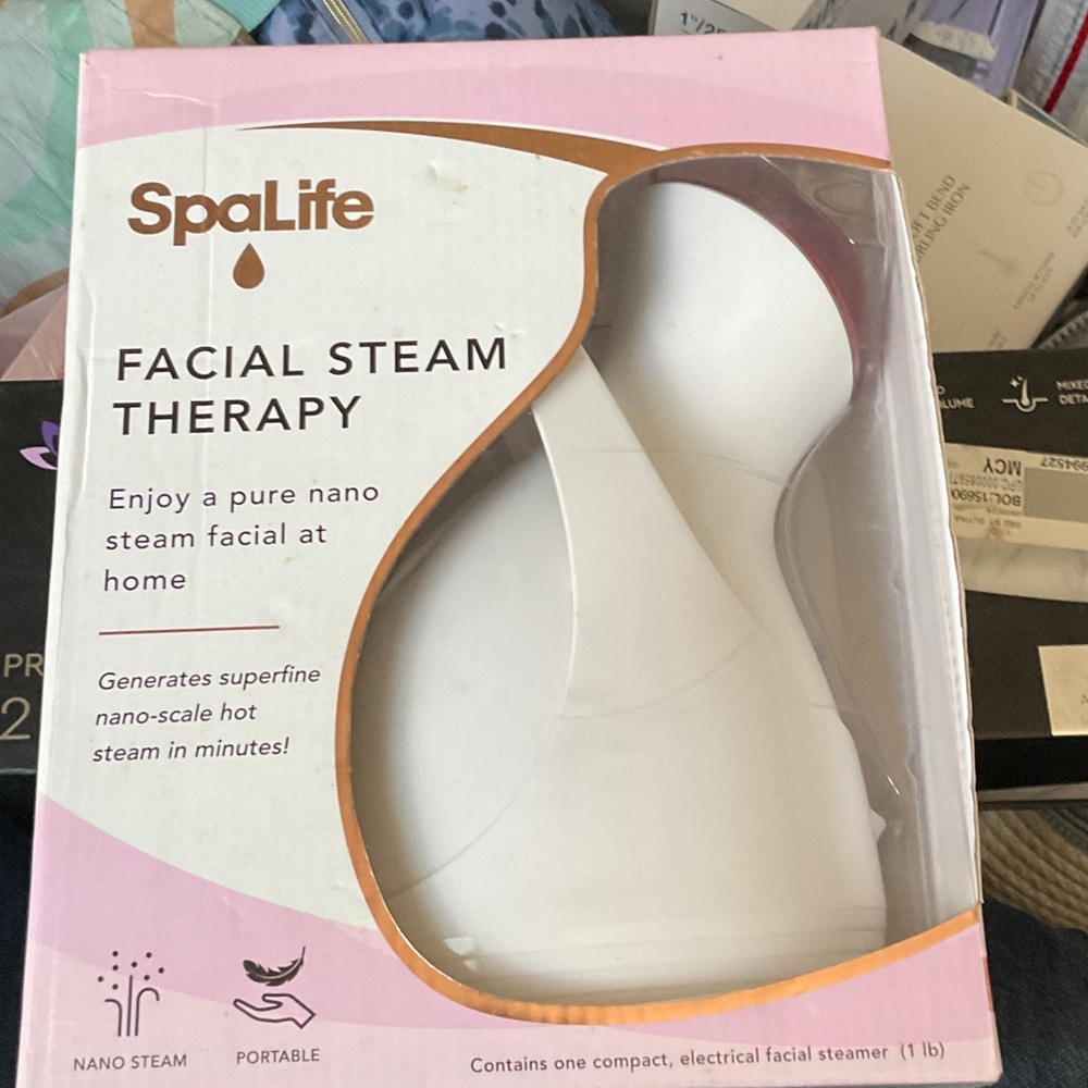 SpaLife Facial Steam Therapy - White Nano Steam Facial Steamer